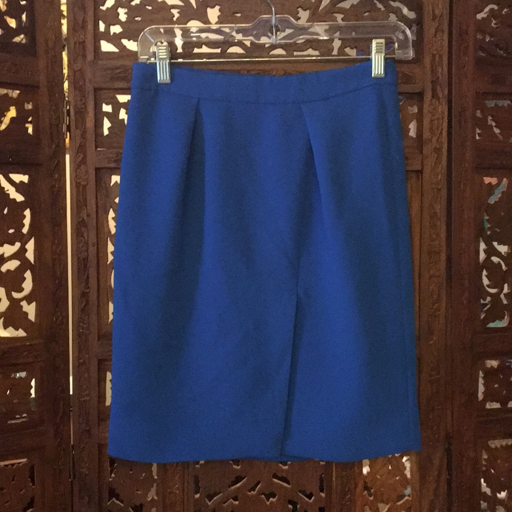 J Crew Drapey crepe pencil skirt